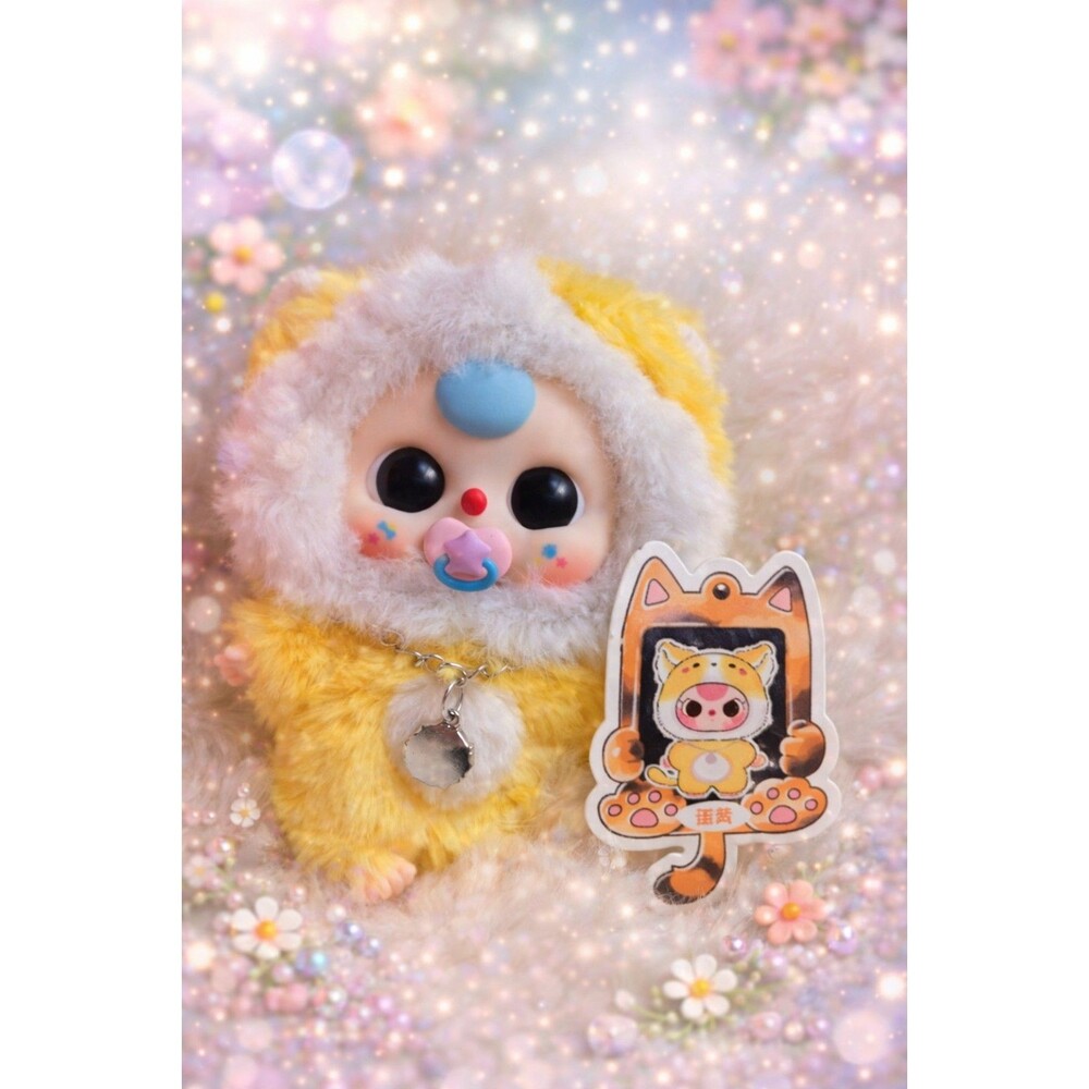 Baby Three Yellow Plush Figure With Paci | Cats and Dogs Series